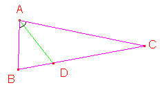 bisettrice angolo interno in triangolo