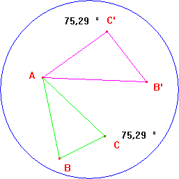 due triangoli ruotati
