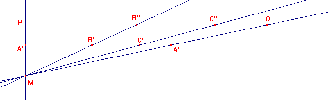 costruzione del triangolo: determinazione dei lati