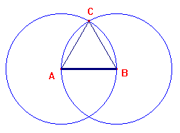 triangolo equilatero su un dato segmento