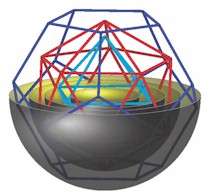 Riproduzione di un'mmagine dal Mysterium Cosmographcum di Keplero